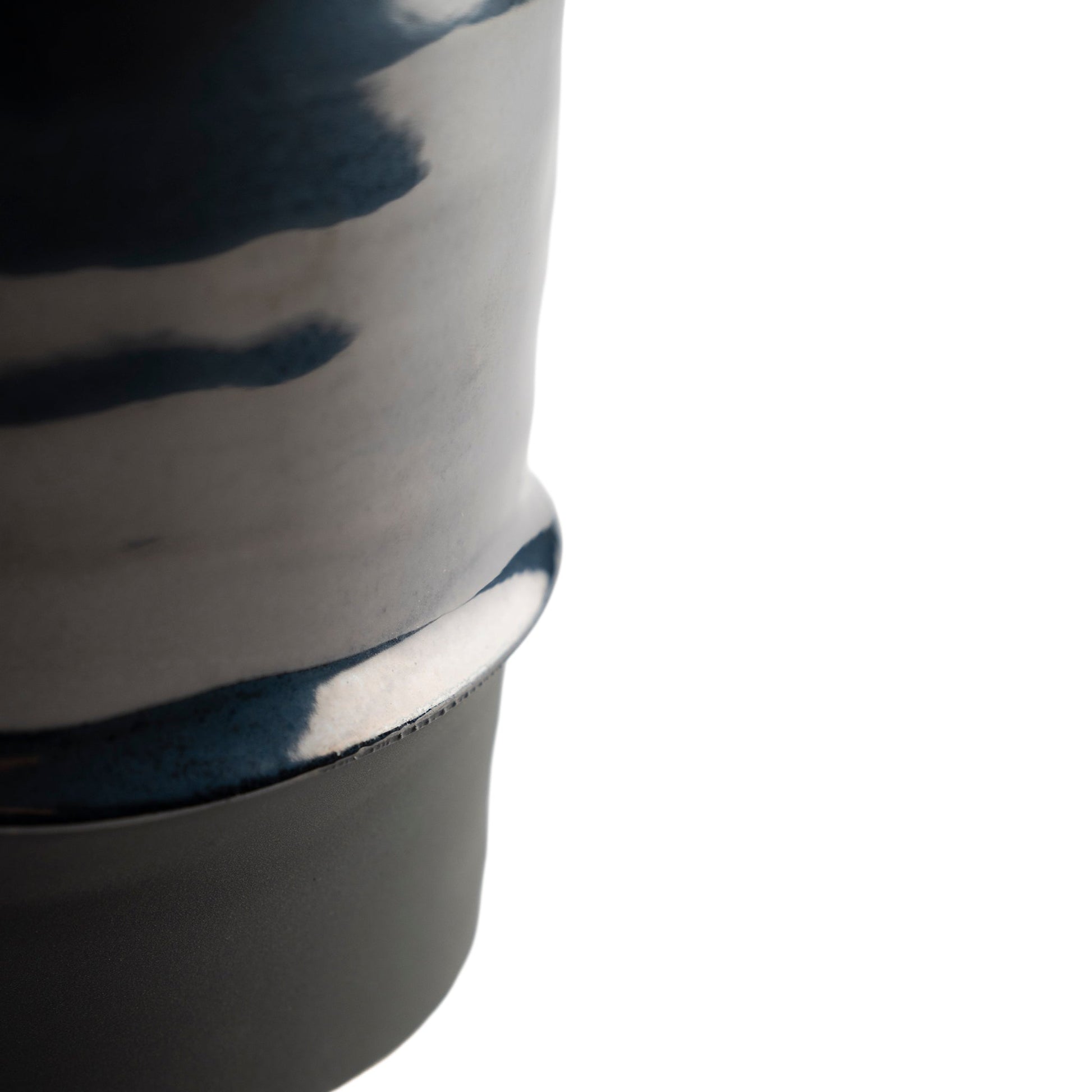 Black Glaze Planter Modern Home