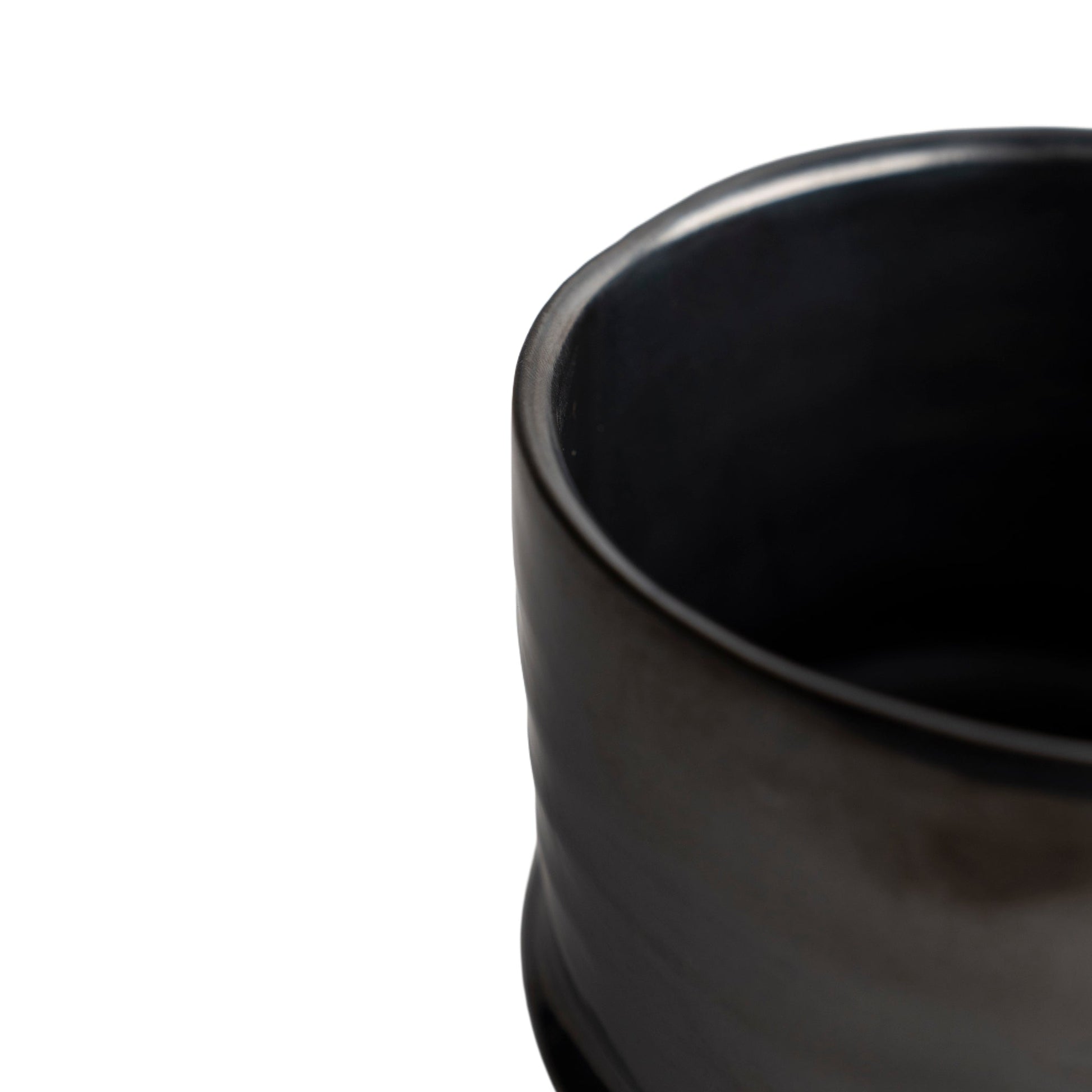 Black Glaze Planter Modern Home